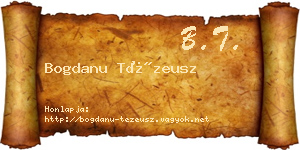 Bogdanu Tézeusz névjegykártya
